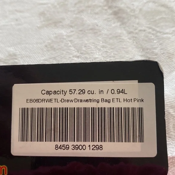 Ed Hardy Hot Pink Drew Drawstring Backpack Bag NWT - Picture 6 of 7